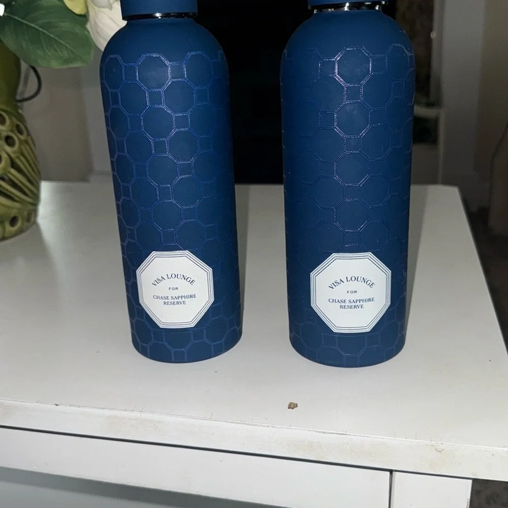 Sapphire Reserve Aluminum Water Bottle Visa Paris 2024 Commemorative Plastic Cup - Picture 3 of 4